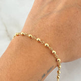 Pulso Tipo Militar 2.6gr / 20cm / Oro 18K *