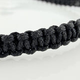 Pulsera Tejida Negra Escudo Real Madrid 4Mm 8 Und Oro Amarillo 18K