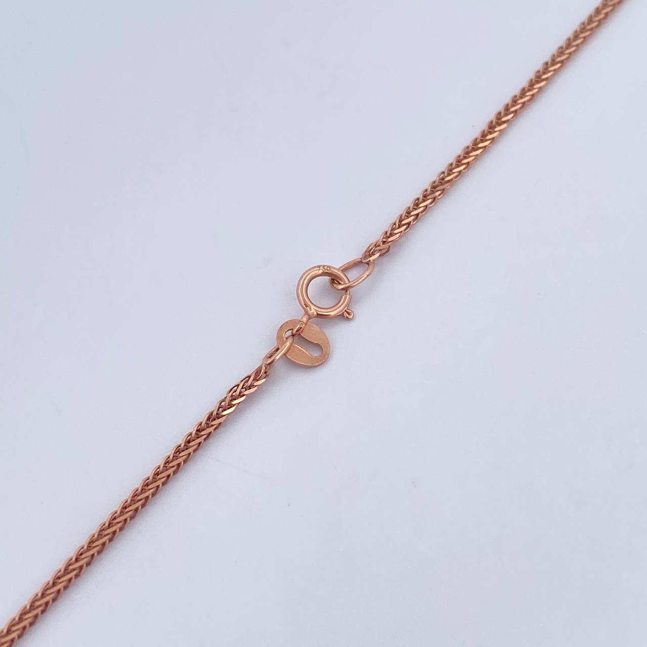 Cadena Franco 2.85gr / 44.7cm / 0.8mm Oro Rosa +3 18K &
