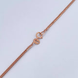 Cadena Franco 2.85gr / 44.7cm / 0.8mm Oro Rosa +3 18K &