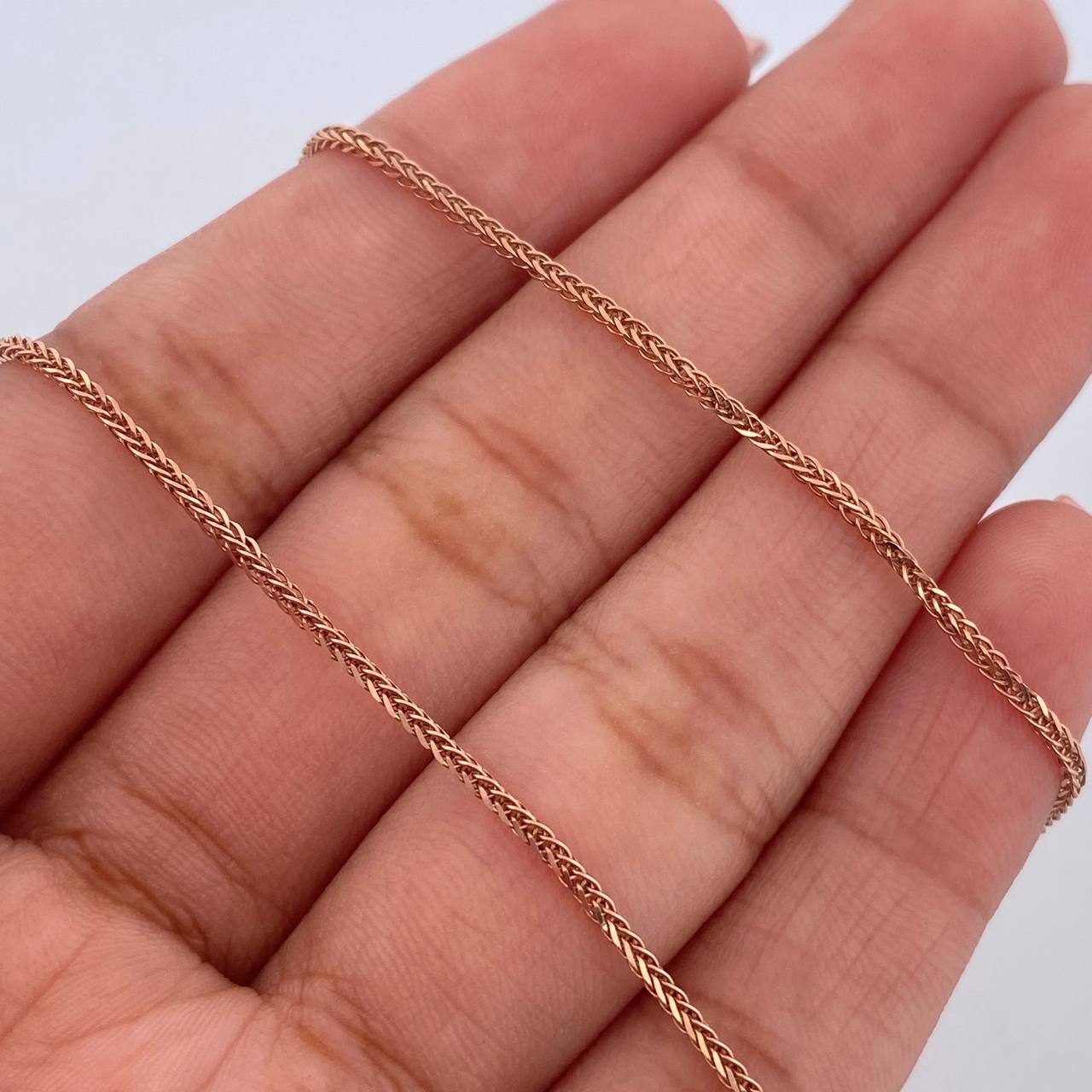 Cadena Franco 2.85gr / 44.7cm / 0.8mm Oro Rosa +3 18K &