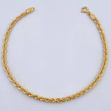 Pulso Lazo 1.9gr / 19.1cm / 2.4mm Oro Amarillo +3 18K &