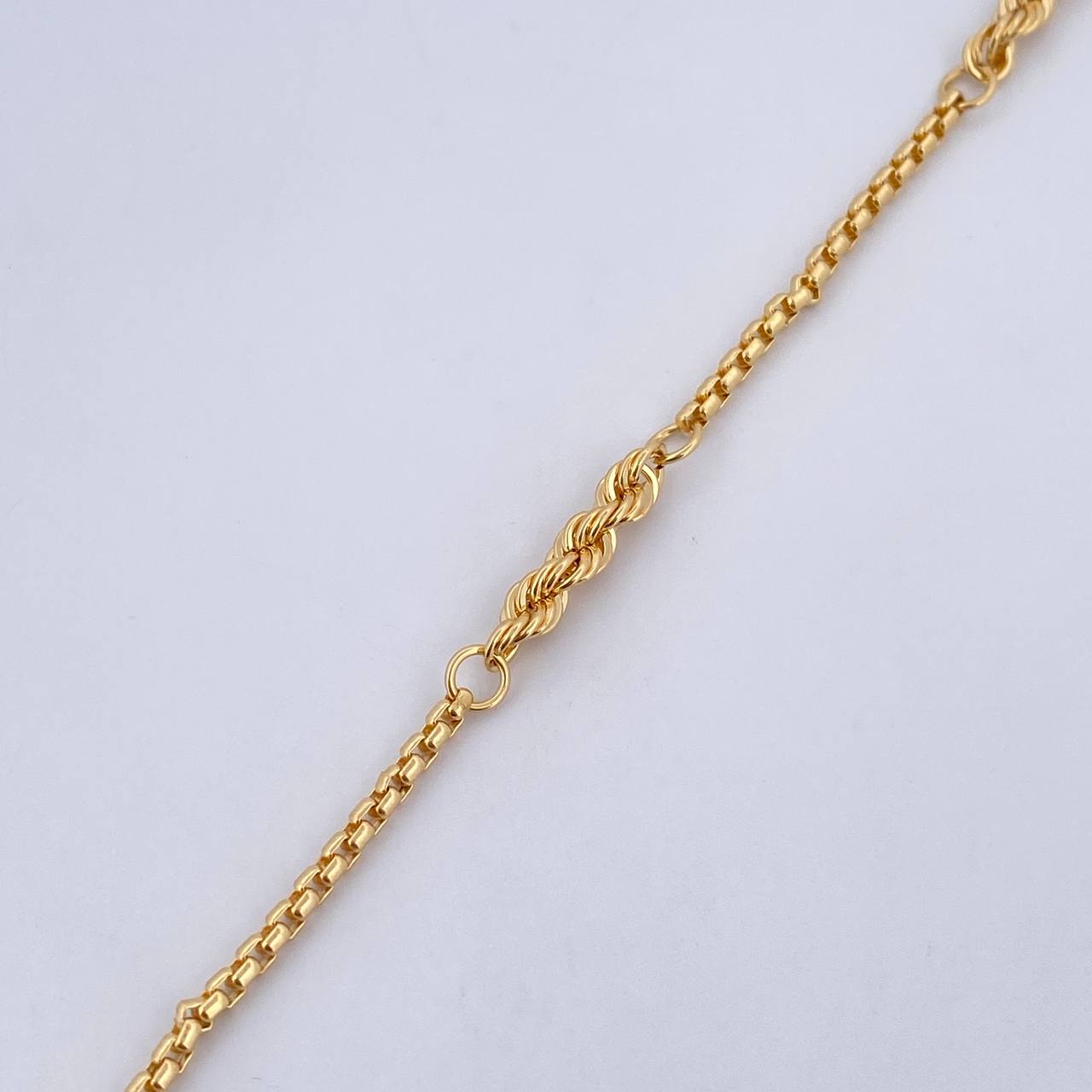 Pulso Lazo Veneciana 2.4gr / 19cm / 3mm Oro Amarillo +3 18K &