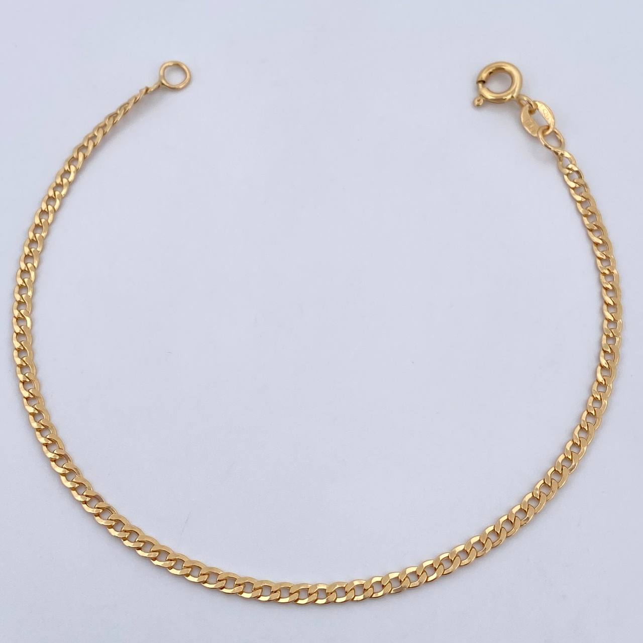 Pulso Cubano 2gr / 20.8cm / 2.5mm Oro Amarillo +1 18K &