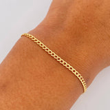 Pulso Cubano 2gr / 20.8cm / 2.5mm Oro Amarillo +1 18K &