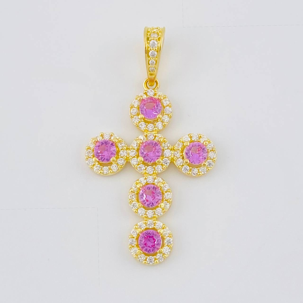 Dije Cruz Tupida 3.95 g / 3.8 cm Oro Amarillo 18K