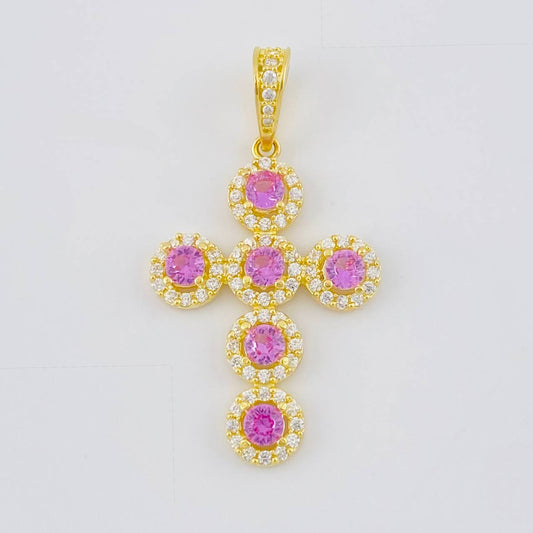 Dije Cruz Tupida 3.95 g / 3.8 cm Oro Amarillo 18K
