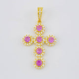 Dije Cruz Tupida 3.95 g / 3.8 cm Oro Amarillo 18K