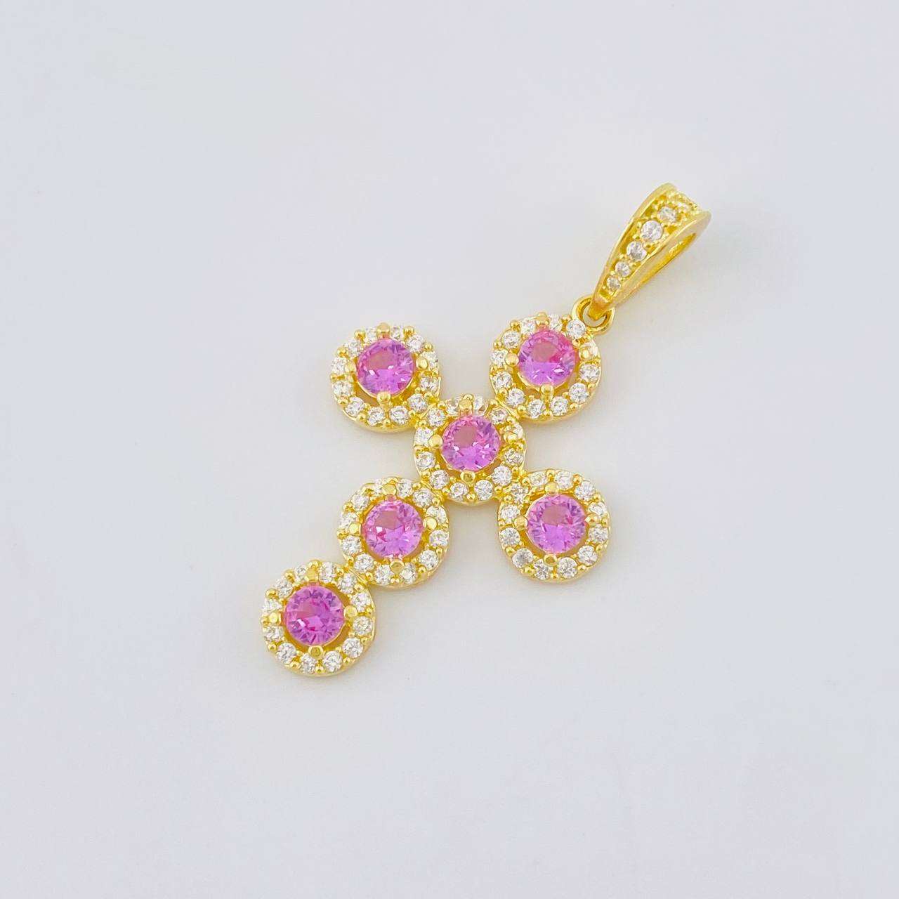 Dije Cruz Tupida 4 g / 3.8 cm Oro Amarillo 18K