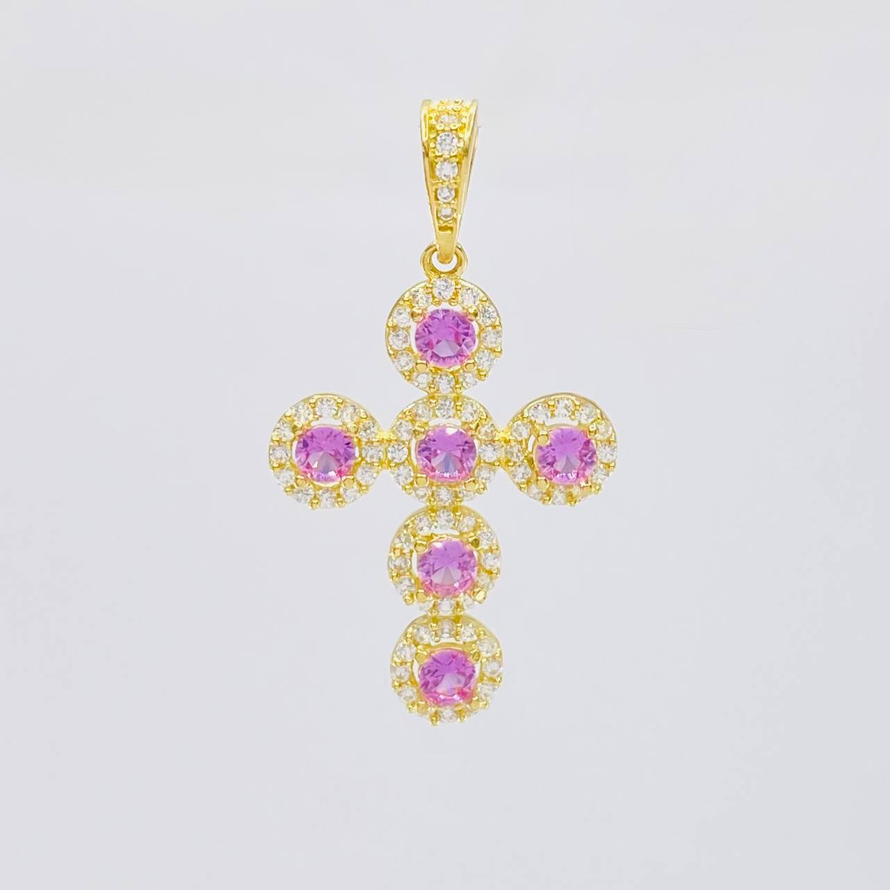 Dije Cruz Tupida 3.95 g / 3.8 cm Oro Amarillo 18K