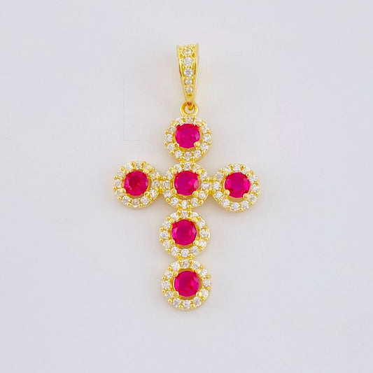 Dije Cruz Tupida 3.9 g / 3.8 cm Oro Amarillo 18K