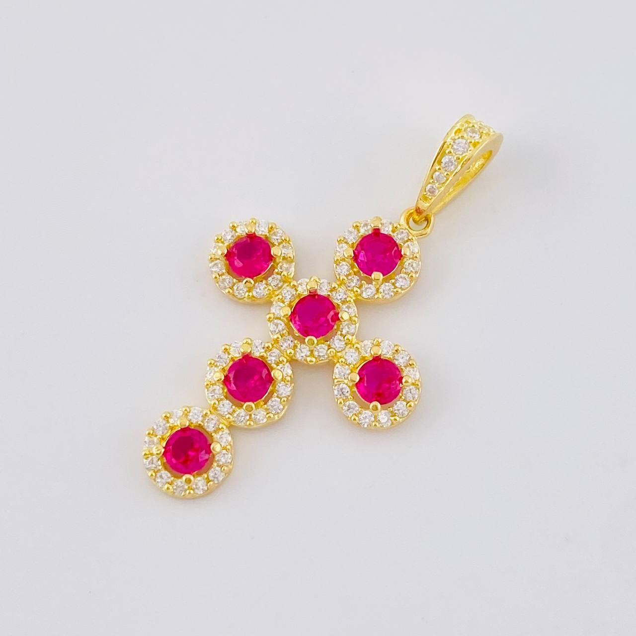 Dije Cruz Tupida 3.9 g / 3.8 cm Oro Amarillo 18K