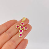 Dije Cruz Tupida 3.9 g / 3.8 cm Oro Amarillo 18K