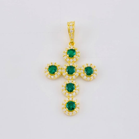 Dije Cruz Tupida 3.85 g / 3.8 cm Oro Amarillo 18K