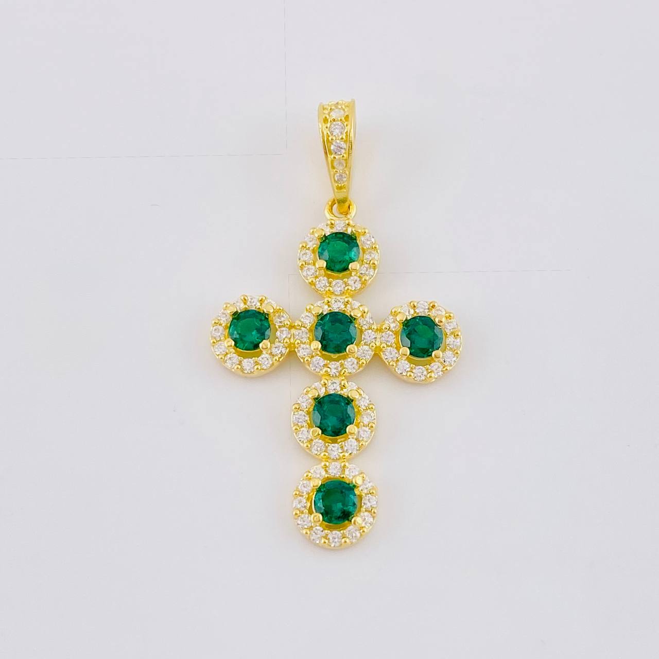 Dije Cruz Tupida 3.95 g / 3.8 cm Oro Amarillo 18K