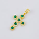 Dije Cruz Tupida 3.95 g / 3.8 cm Oro Amarillo 18K