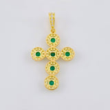 Dije Cruz Tupida 3.95 g / 3.8 cm Oro Amarillo 18K