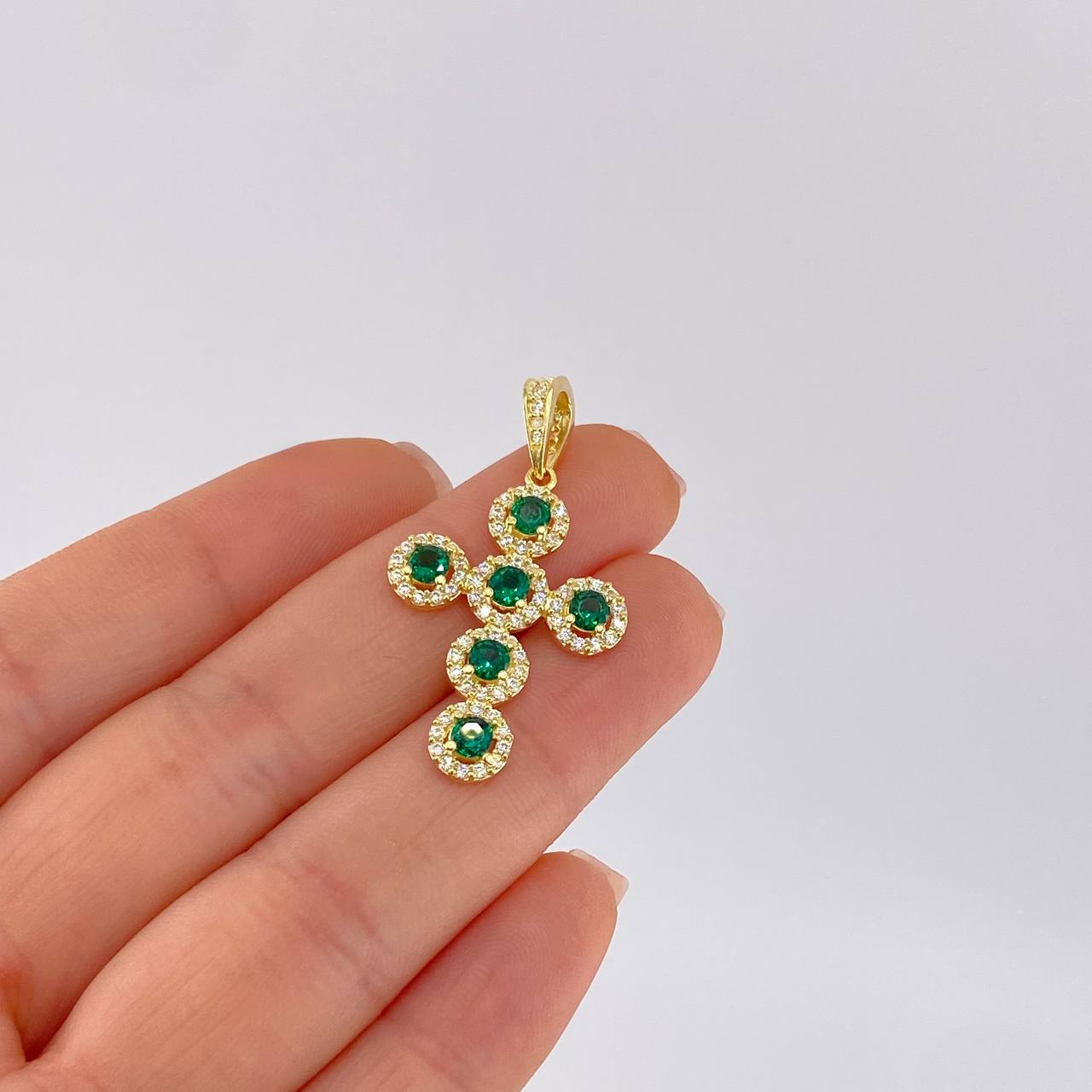 Dije Cruz Tupida 3.95 g / 3.8 cm Oro Amarillo 18K