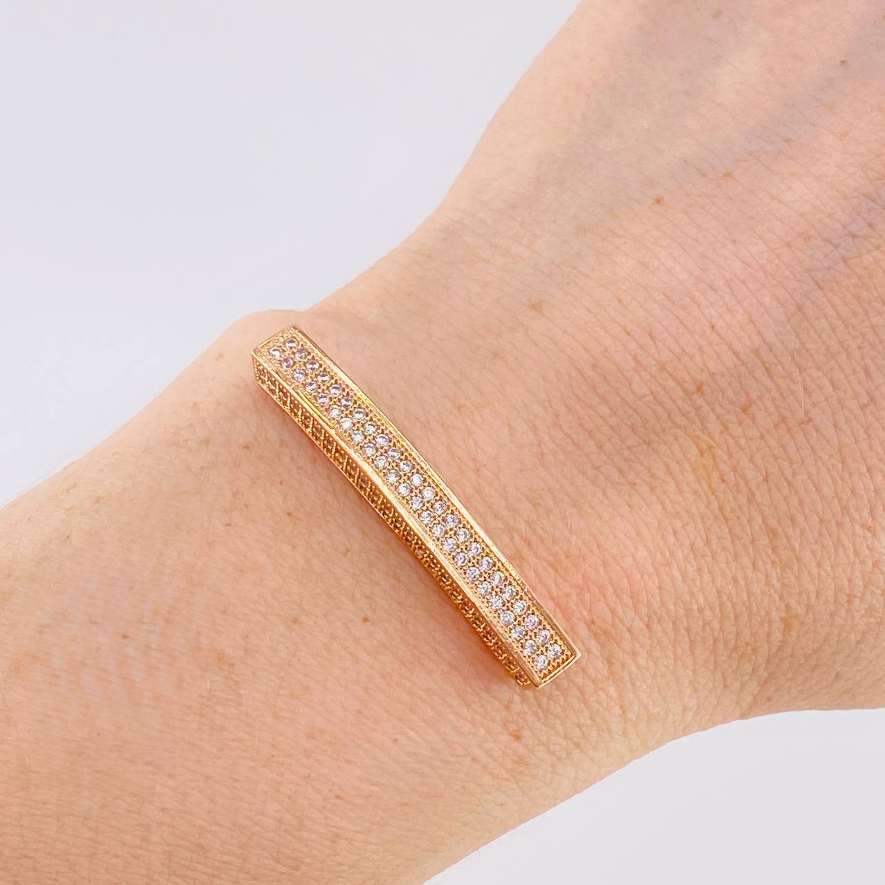 Herraje Barra 5.25 g / 3.8 cm Oro Rosa 18K