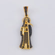 Dije Santa Muerte 7.05 g / 4.6 cm Oro Amarillo 18K