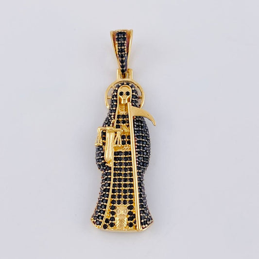 Dije Santa Muerte 7.05 g / 4.6 cm Oro Amarillo 18K
