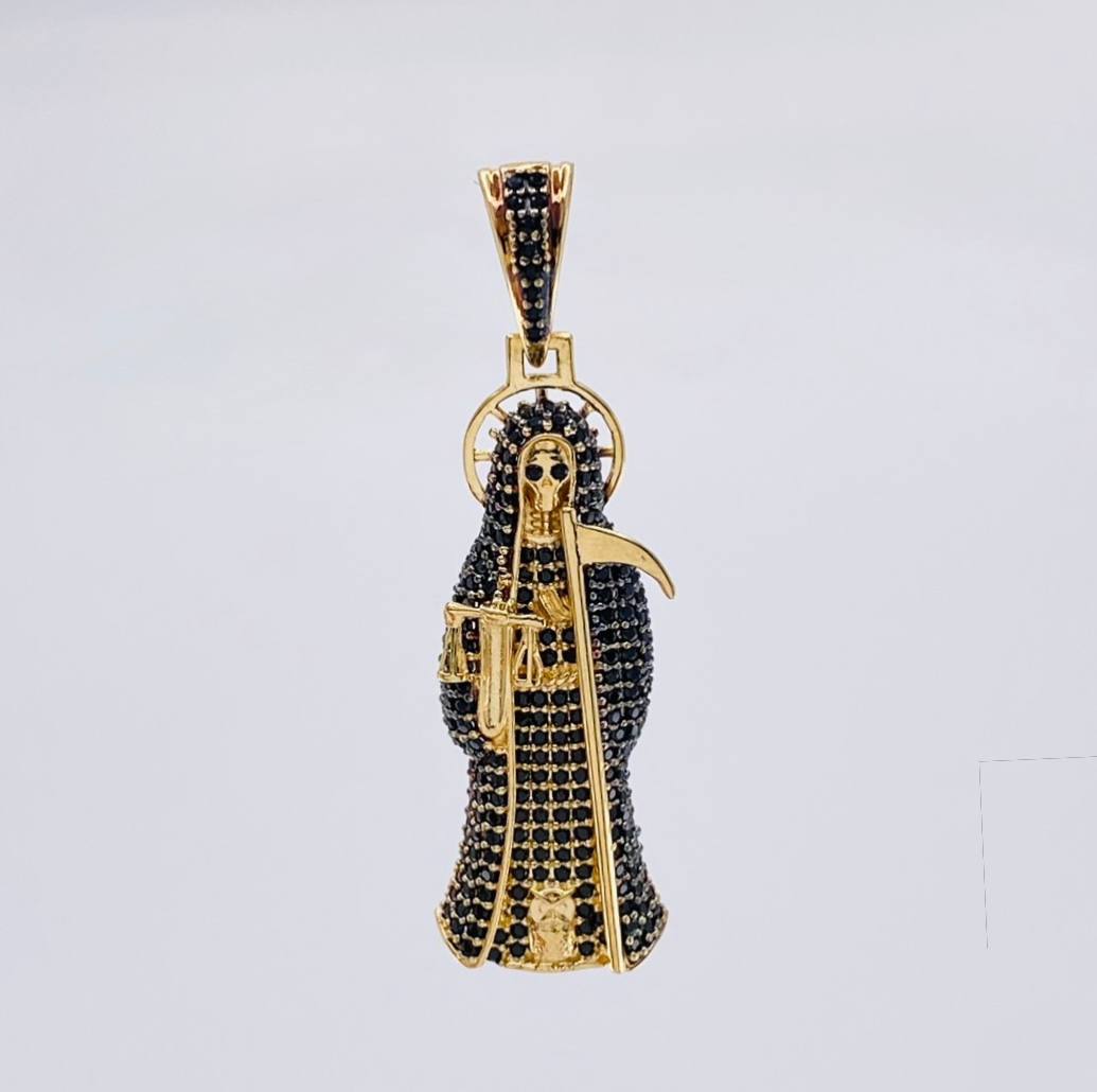 Dije Santa Muerte 7.05 g / 4.6 cm Oro Amarillo 18K