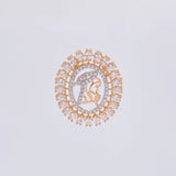 Dije Virgen Maria 2.8 g / 2.4 cm Oro Rosa 18K