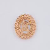 Dije Virgen Maria 2.8 g / 2.4 cm Oro Rosa 18K