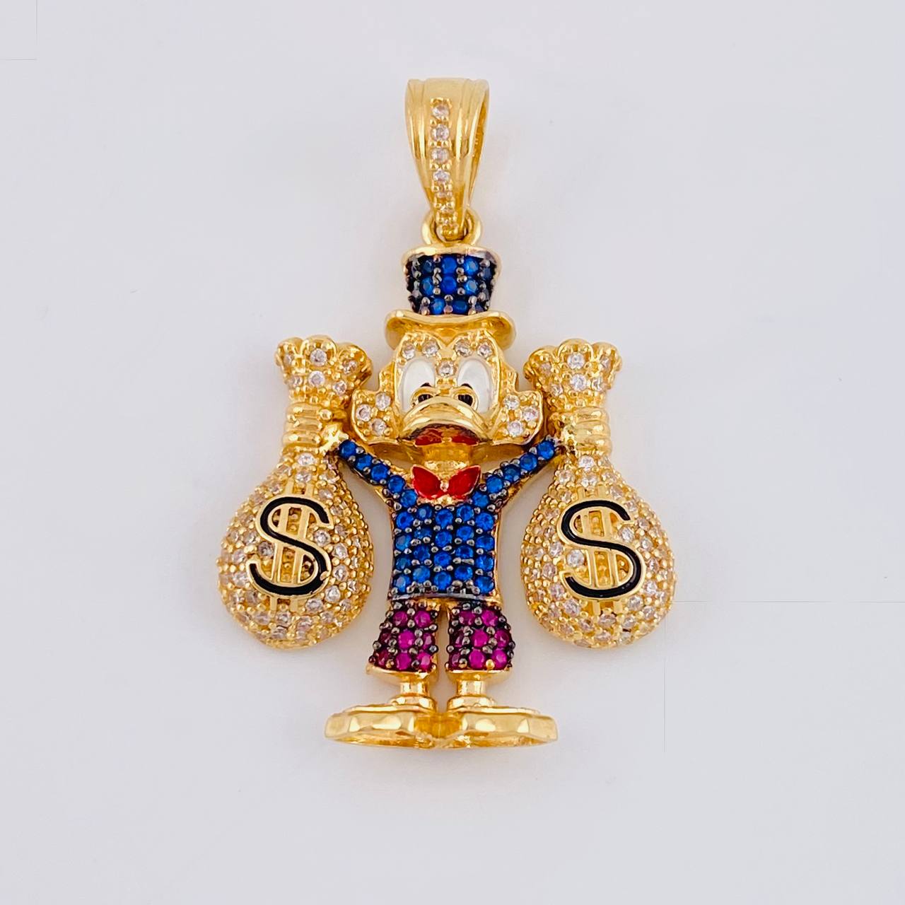 Dije Pato Bolsas De Dinero 9.45 g / 3.9 cm Oro Amarillo 18K