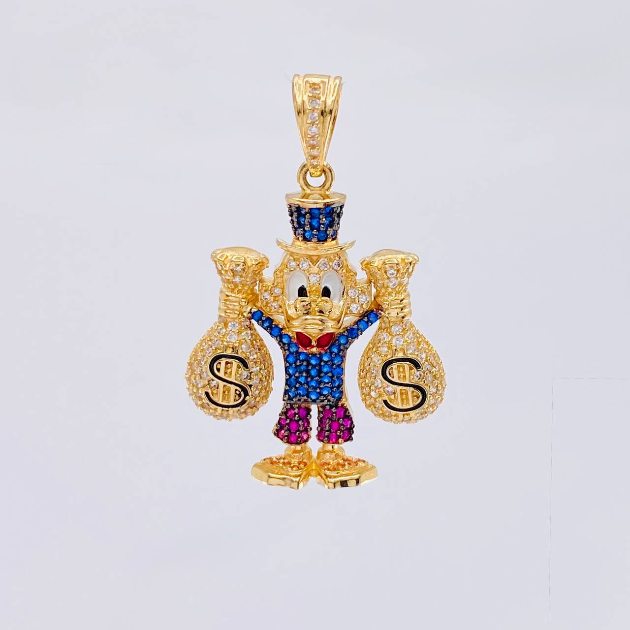 Dije Pato Bolsas De Dinero 9.45 g / 3.9 cm Oro Amarillo 18K