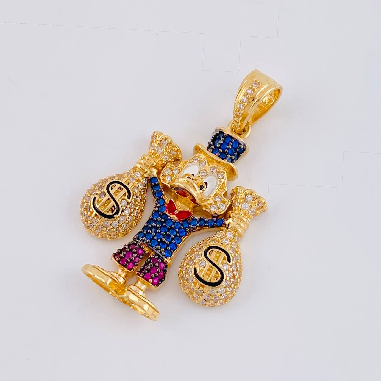 Dije Pato Bolsas De Dinero 9.45 g / 3.9 cm Oro Amarillo 18K