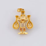 Dije Pato Bolsas De Dinero 9.45 g / 3.9 cm Oro Amarillo 18K