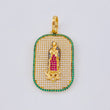 Dije Placa Virgen Guadalupe 9.75 g / 4.5 cm Oro Amarillo 18K