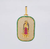 Dije Placa Virgen Guadalupe 9.75 g / 4.5 cm Oro Amarillo 18K