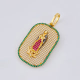 Dije Placa Virgen Guadalupe 9.75 g / 4.5 cm Oro Amarillo 18K
