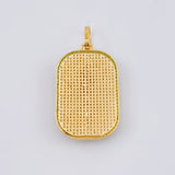 Dije Placa Virgen Guadalupe 9.75 g / 4.5 cm Oro Amarillo 18K