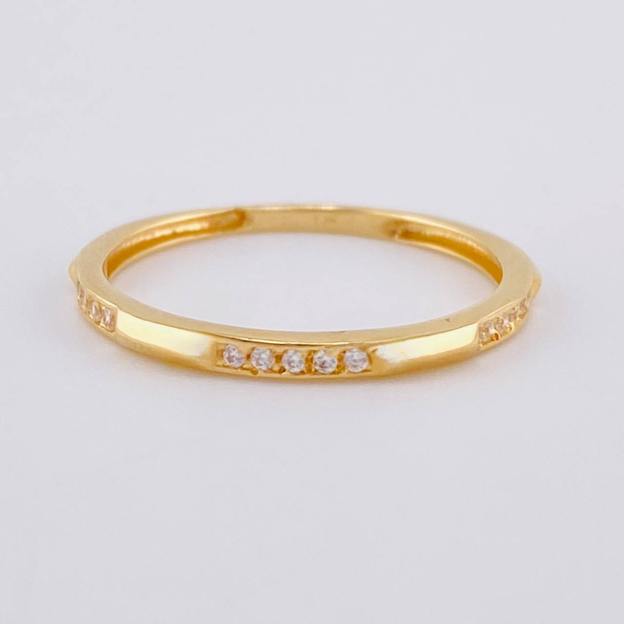 Anillo Desniveles Tupidos 1.35 g / T7 1/4 Oro Amarillo 18K