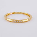 Anillo Desniveles Tupidos 1.35 g / T7 1/4 Oro Amarillo 18K