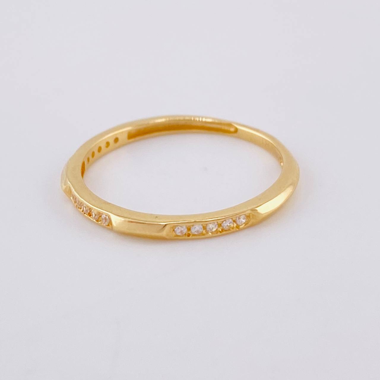 Anillo Desniveles Tupidos 1.35 g / T7 1/4 Oro Amarillo 18K