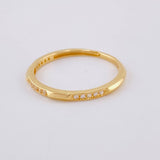 Anillo Desniveles Tupido 1.25 g / T6 1/4 Oro Amarillo 18K