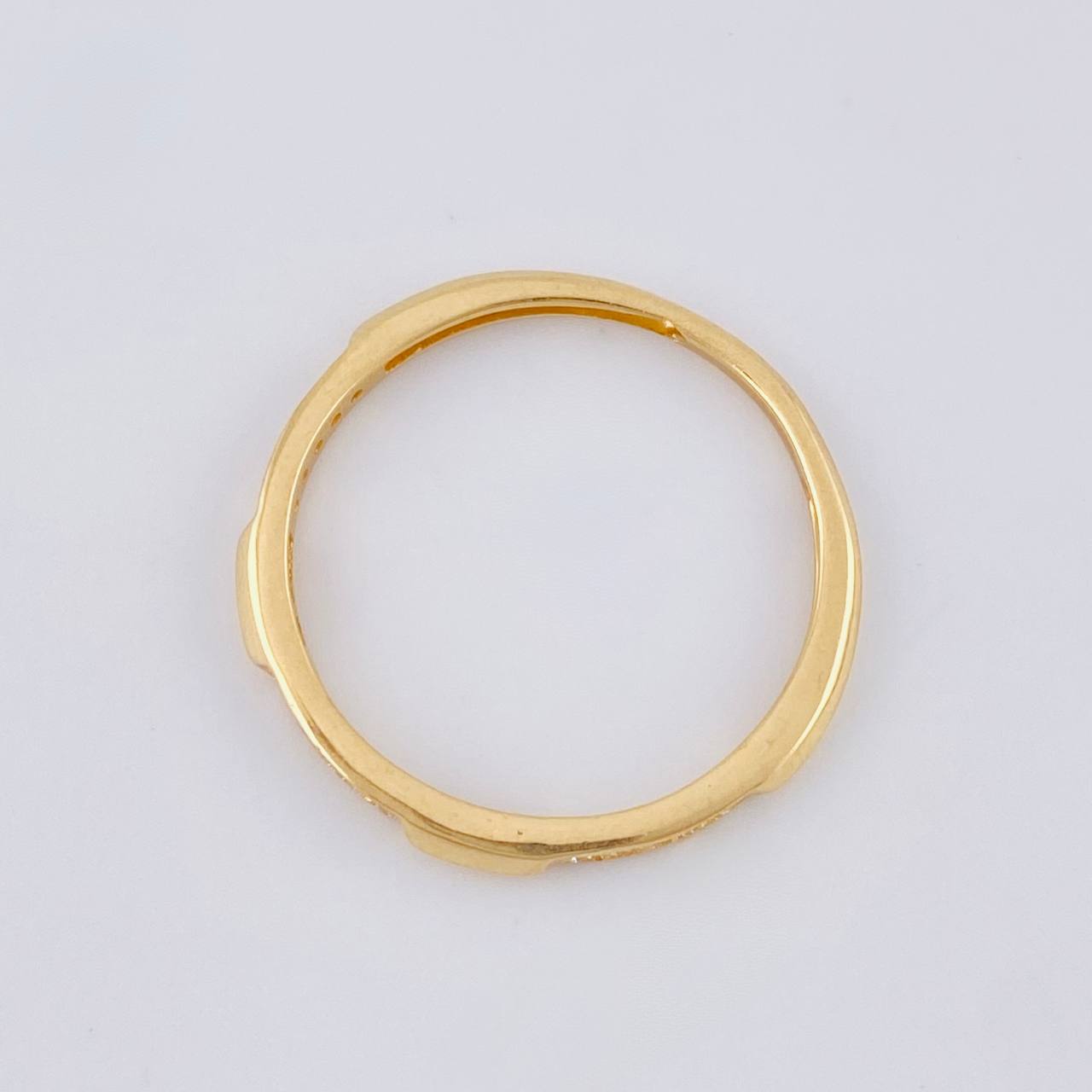 Anillo Desniveles Tupido 1.25 g / T6 1/4 Oro Amarillo 18K