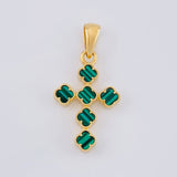Dije Cruz Trebol 3.1 g / 3.2 cm Oro Amarillo 18K