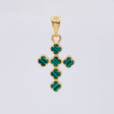 Dije Cruz Trebol 3.1 g / 3.2 cm Oro Amarillo 18K