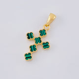 Dije Cruz Trebol 3.1 g / 3.2 cm Oro Amarillo 18K