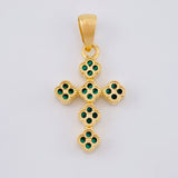 Dije Cruz Trebol 3.1 g / 3.2 cm Oro Amarillo 18K