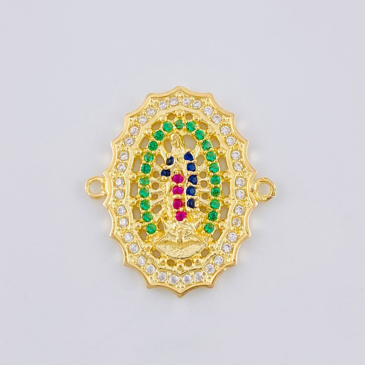 Herraje Virgen Guadalupe 3.3 g / 2 cm Oro Amarillo 18K