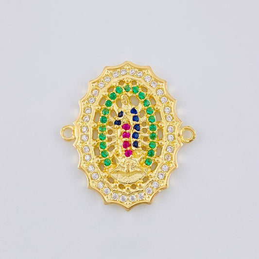 Herraje Virgen Guadalupe 3.3 g / 2 cm Oro Amarillo 18K