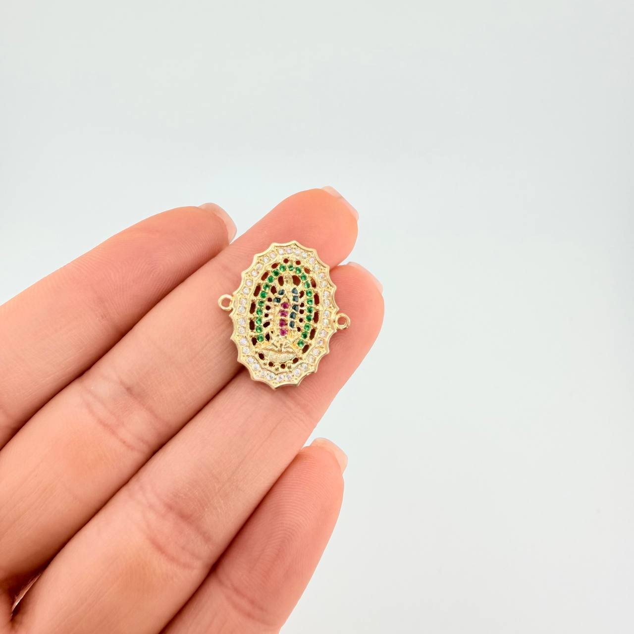 Herraje Virgen Guadalupe 3.3 g / 2 cm Oro Amarillo 18K