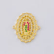 Herraje Virgen Guadalupe 3.6 g / 2 cm Oro Amarillo 18K