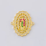 Herraje Virgen Guadalupe 3.6 g / 2 cm Oro Amarillo 18K